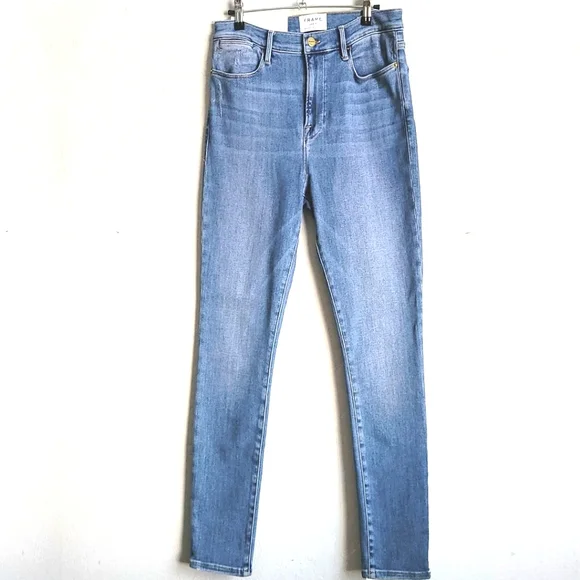 FRAME denim Le High Rise Skinny Crop Jeans 31 Amal NEW imperfect - Picture 4 of 11